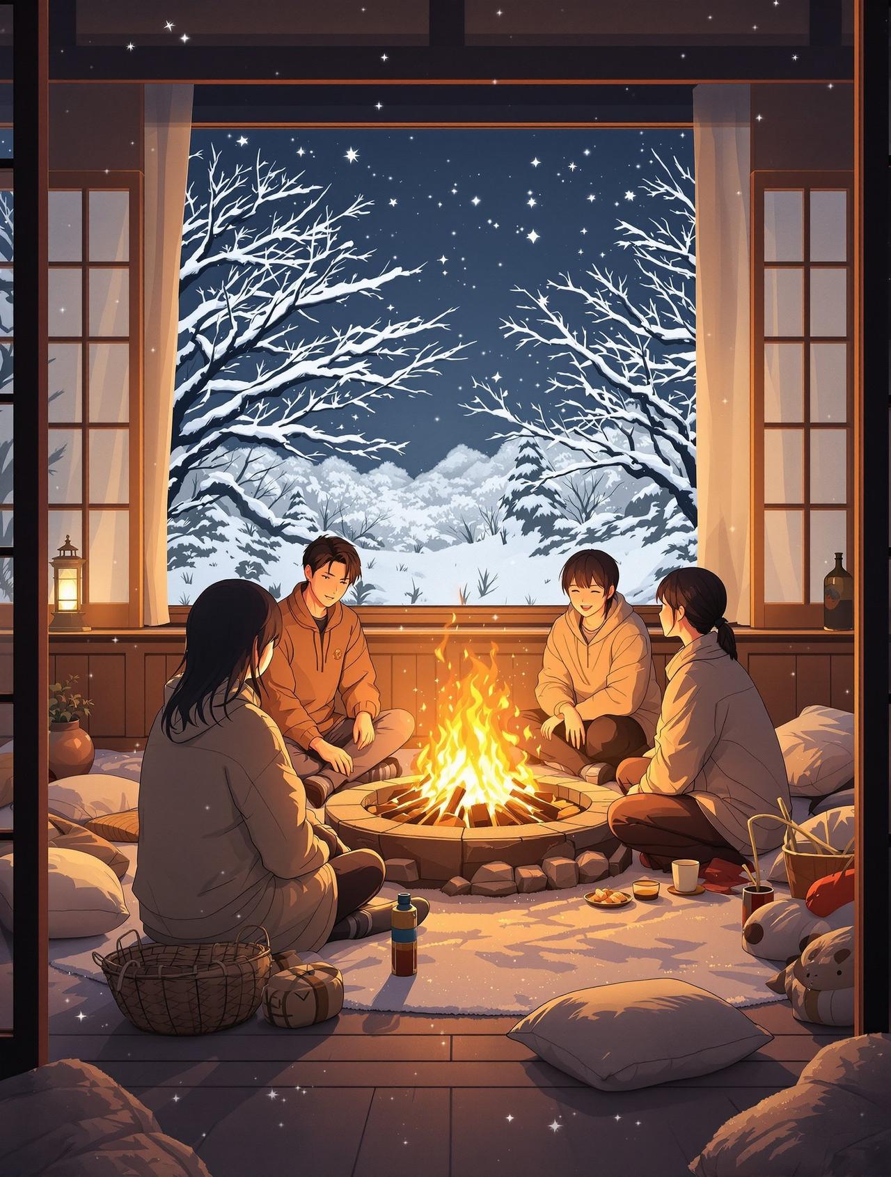 短剧在线 围炉夜话 - 冬夜温暖物语,友谊物语治愈短剧推荐