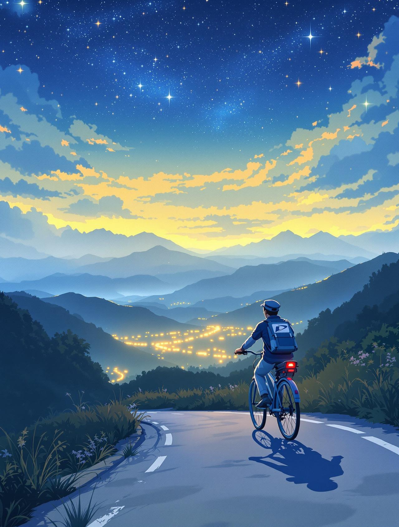 短剧在线 星空下的邮递员 - 山野童话之旅,自然风光治愈短剧推荐